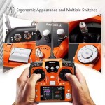 Ledi RadioLink AT10II Model Remote Controller 4KM 12 Channel Drone Crossing Machine Fixed Wing Vehicle and Ship Machine